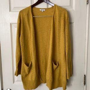 Madewell cardigan  mustard size large